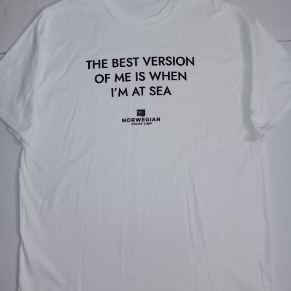 NORWEGIAN CRUISE LINE CREW NECK WHITE TEE - Picture 5 of 10